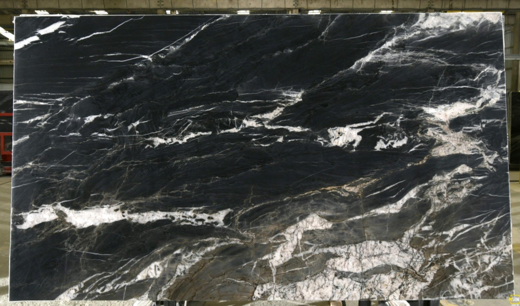 Black Thunder polished · 2cm natural stone slab — Granite Expo LV Las Vegas